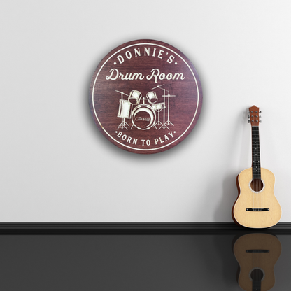 Beat Laboratory - Drum Sign, Customized carved Music sign for home decor or gift. Drums Sign, Drummer Sign, Drumming Sign.