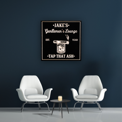 Cigar Bar Sign, Customized carved wooden sign for home decor or gift.