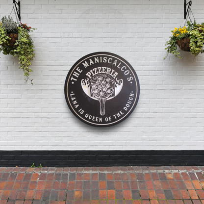 Pizzeria Sign - Pizza Sign - Kitchen Sign - Cooking Sign - Grill Sign - Customized carved wooden sign for home decor or gift.