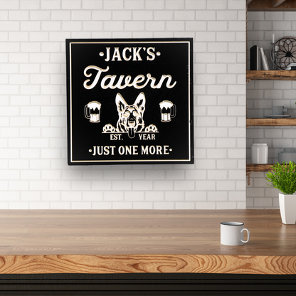 Choose Your Own Dog Sign - Dog Lovers Sign, Customized carved wooden sign for home decor or gift.