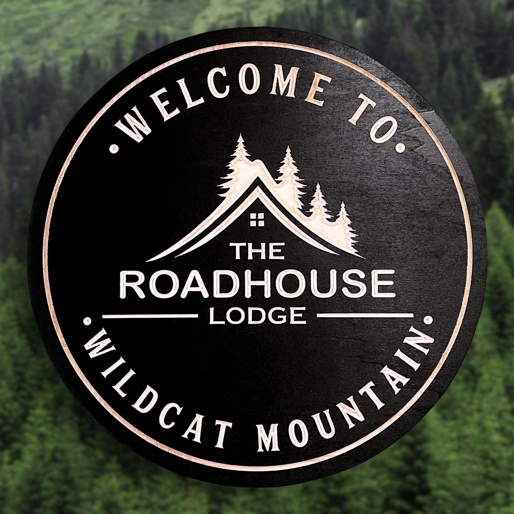 The Lodge Sign -Cabin Sign -  Customized carved wooden sign for home decor or gift.